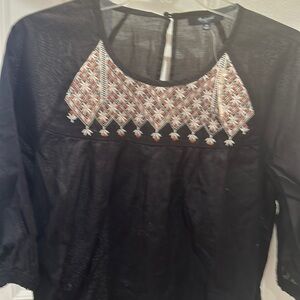 Madewell new top with embroidery